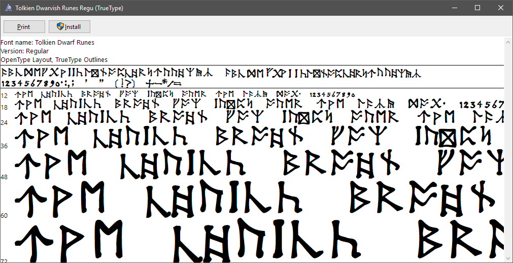 Khuzdul  The hobbit, Alphabet code, Lord of the rings